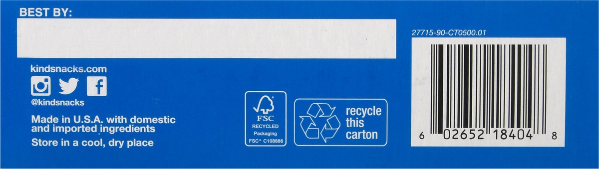 slide 3 of 9, KIND HEALTHY GRAINS Vanilla Blueberry Bars, Gluten Free Bars, 1.2 OZ Bars (5 Count), 0.40 lb