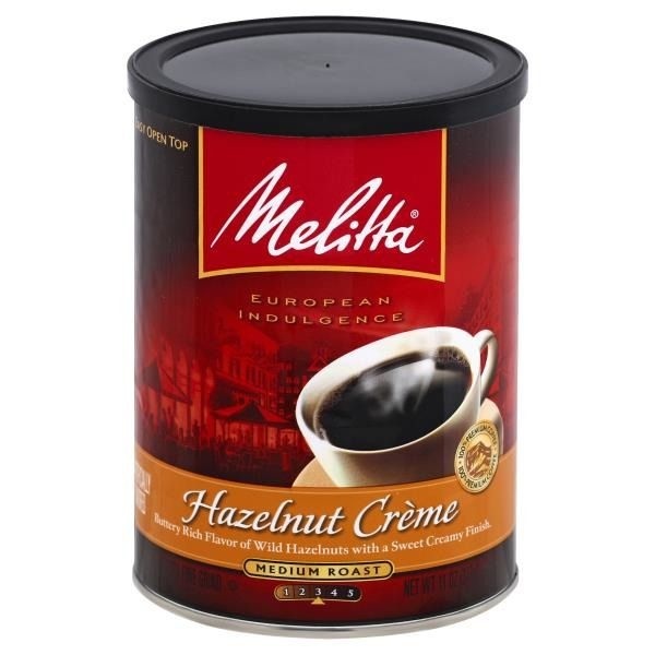 slide 1 of 5, Melitta Hazelnut Creme Medium Roast Ground Coffee, 11 oz