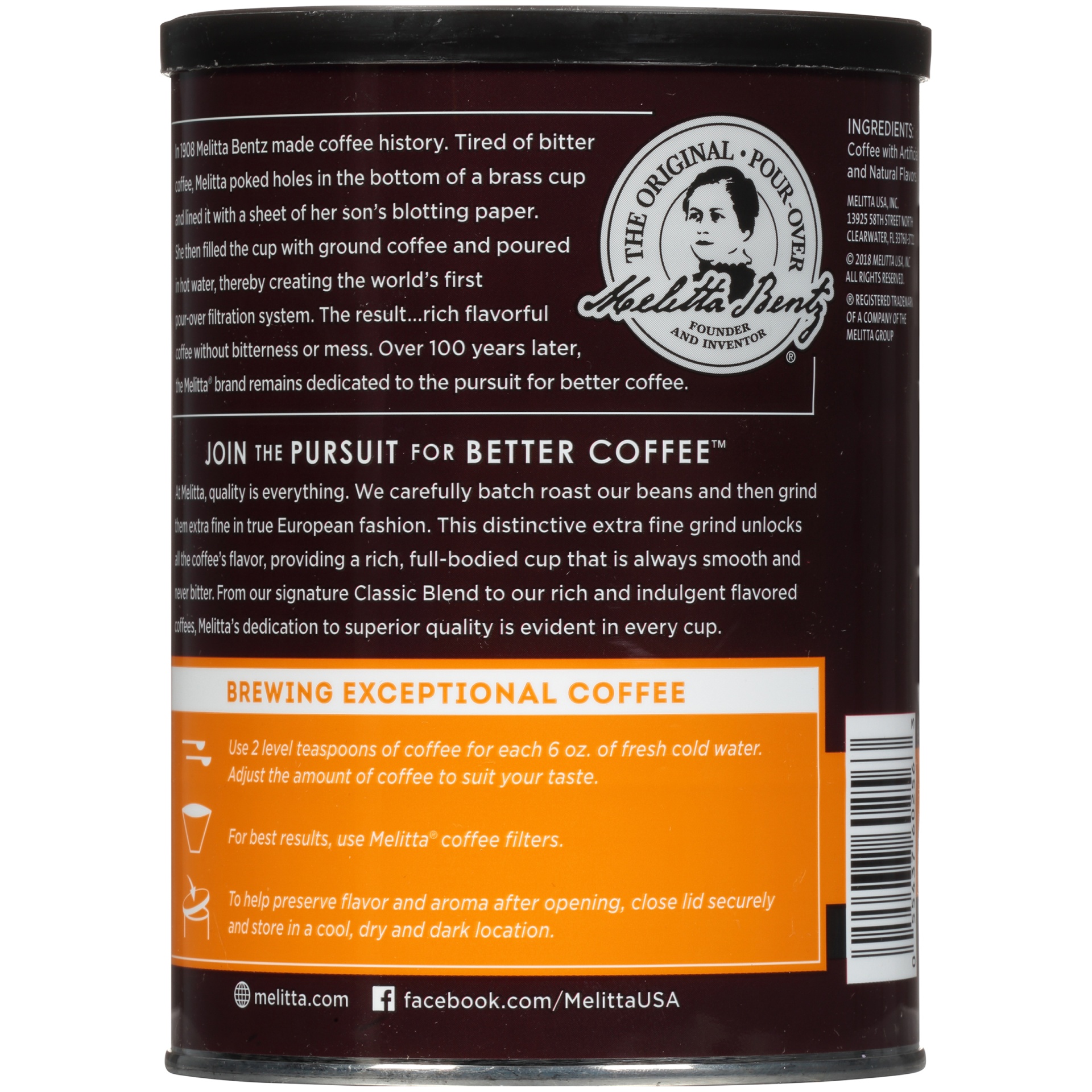 slide 4 of 5, Melitta Hazelnut Creme Medium Roast Ground Coffee, 11 oz