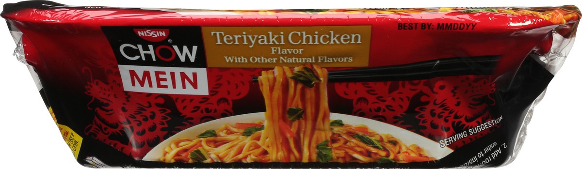 slide 3 of 9, Nissin Teriyaki Chicken Flavor Chow Mein Noodles 4 oz, 4 oz