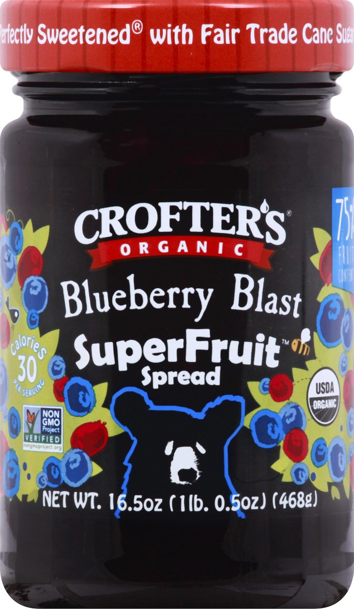 slide 1 of 1, Crofter's Crofters Spread Blubry Blast Org 16.5 Oz, 16.5 oz