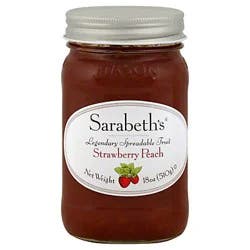 Sarabeth's Spreadable Fruit Strawberry Peach 18 oz