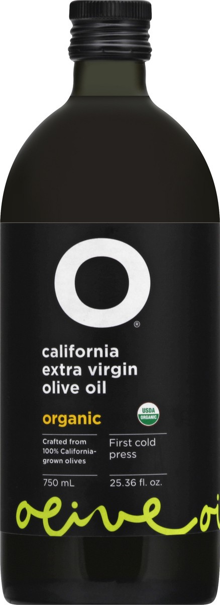 slide 13 of 13, O Organic California Extra Virgin Olive Oil 750 ml, 750 ml