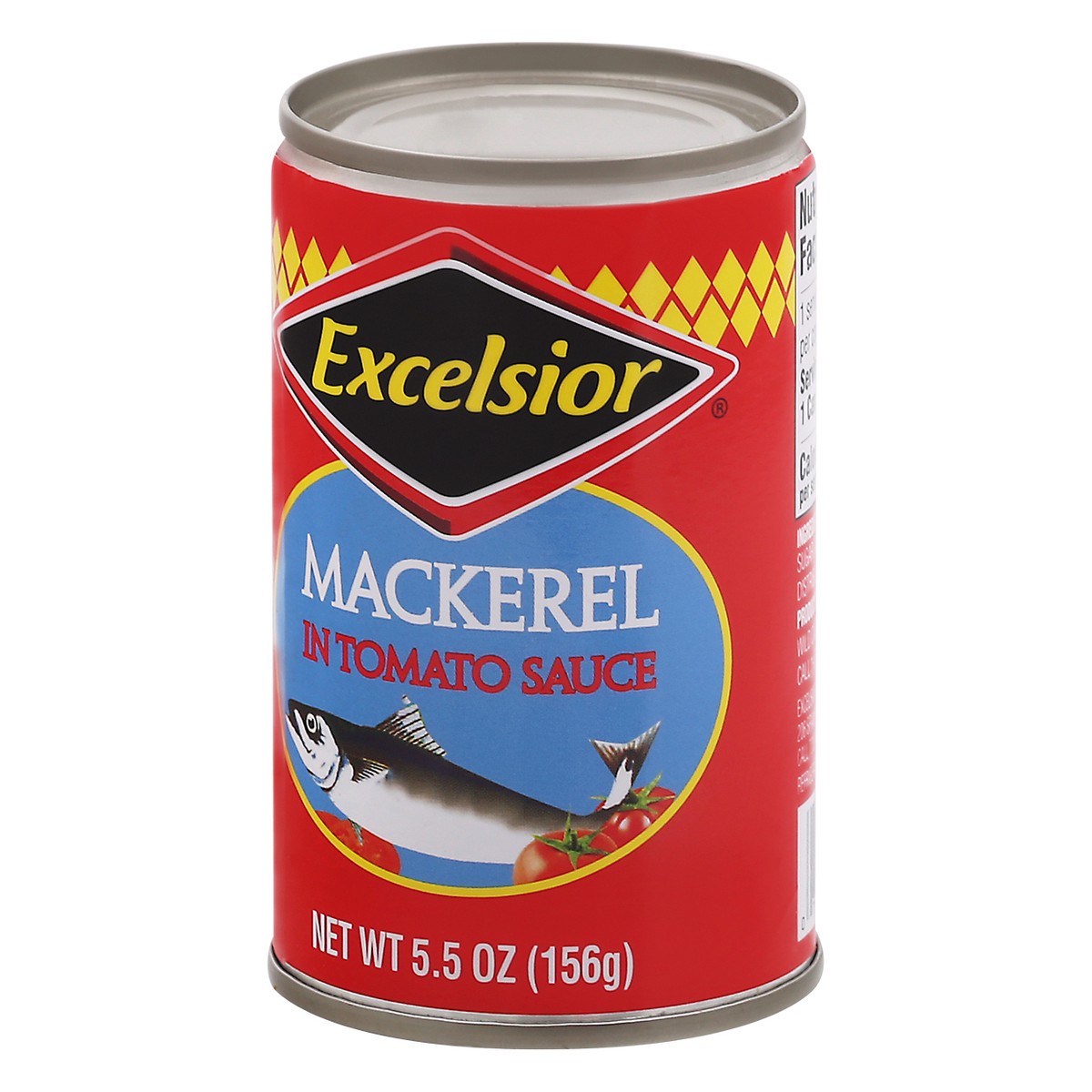 slide 3 of 9, Excelsior Mackerel In Tomato Sauce 5.5 oz Can, 5.5 oz