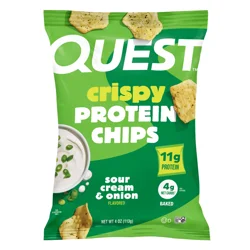Quest Crispy Protein Chips Sour Cream & Onion 4 Oz