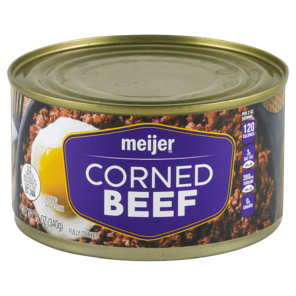 slide 1 of 1, Meijer Corned Beef, 12 oz