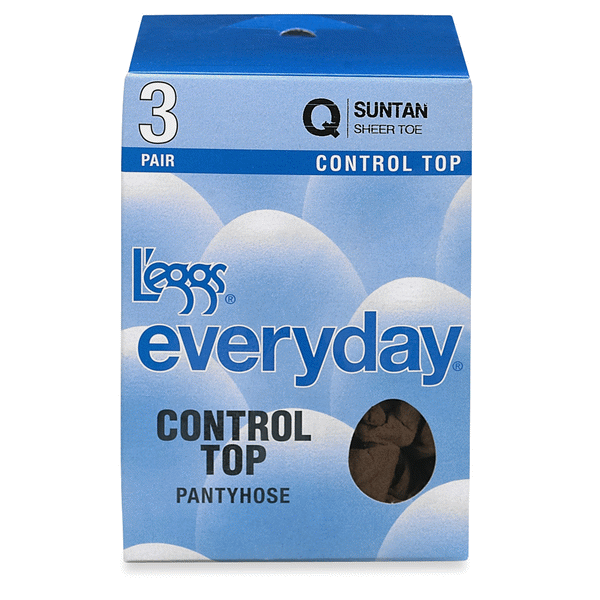 slide 1 of 1, L'eggs Everyday Suntan Control Top Pantyhose, 3 ct