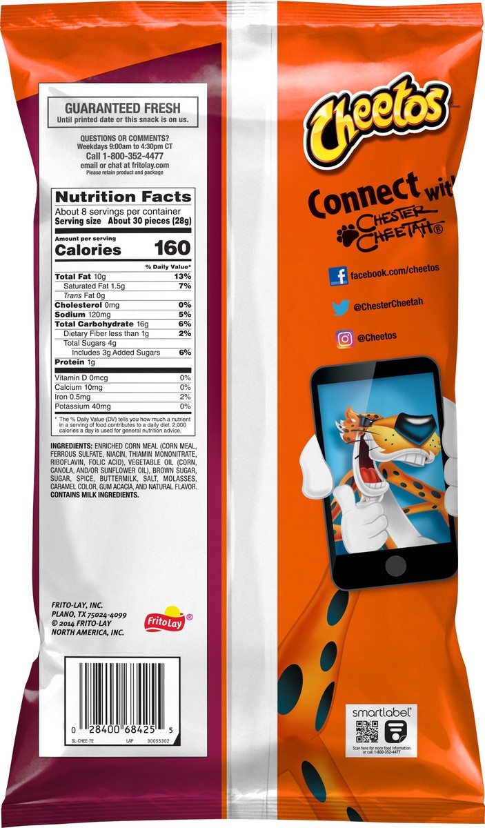 slide 2 of 4, Cheetos Snacks\, Cinnamon Sugar Flavored, 7.5 oz