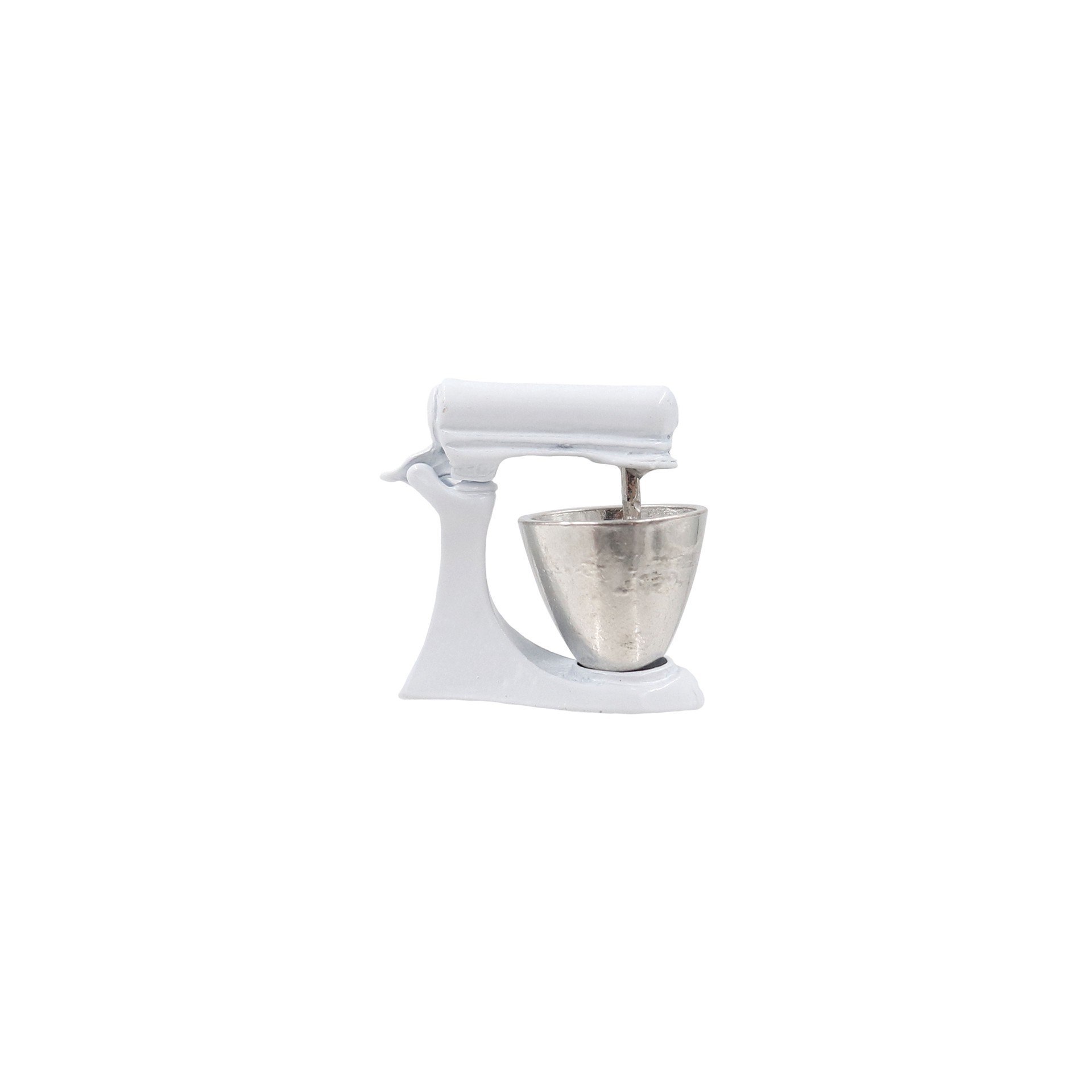 slide 3 of 4, Mini White Mixer & Bowl Set By Make Market, 3.5 in x 2 in x 0.6 in