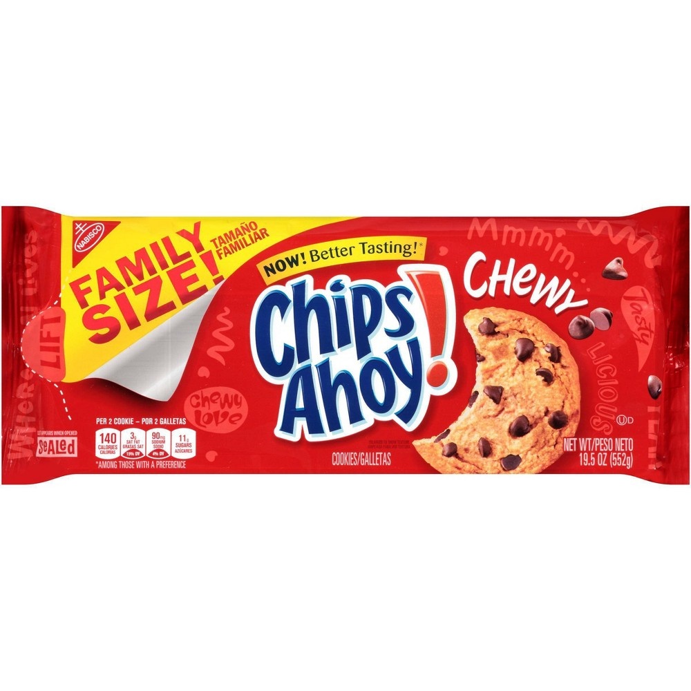 slide 2 of 2, Chips Ahoy! Chocolate Chip - Chewy Cookies , 19.5 oz
