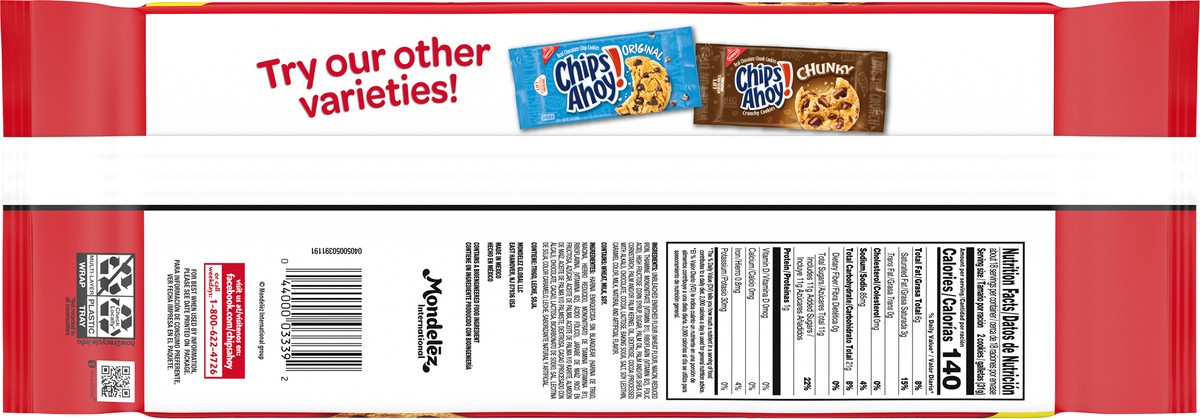 slide 5 of 9, CHIPS AHOY! Chewy Chocolate Chip Cookies, Family Size, 19.5 oz, 19.5 oz