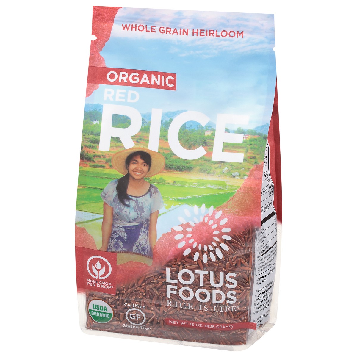 slide 3 of 9, Lotus Foods Rice Heirloom Red Bhutan Bag - 15 Oz, 15 oz