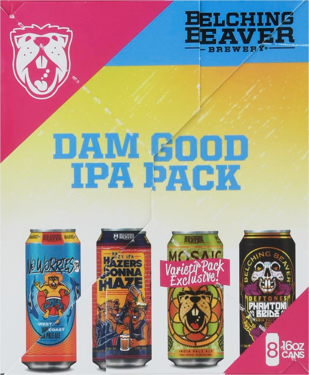 slide 8 of 9, Belching Beaver Brewery Dam Good Ipa Pack, 8 ct; 16 oz