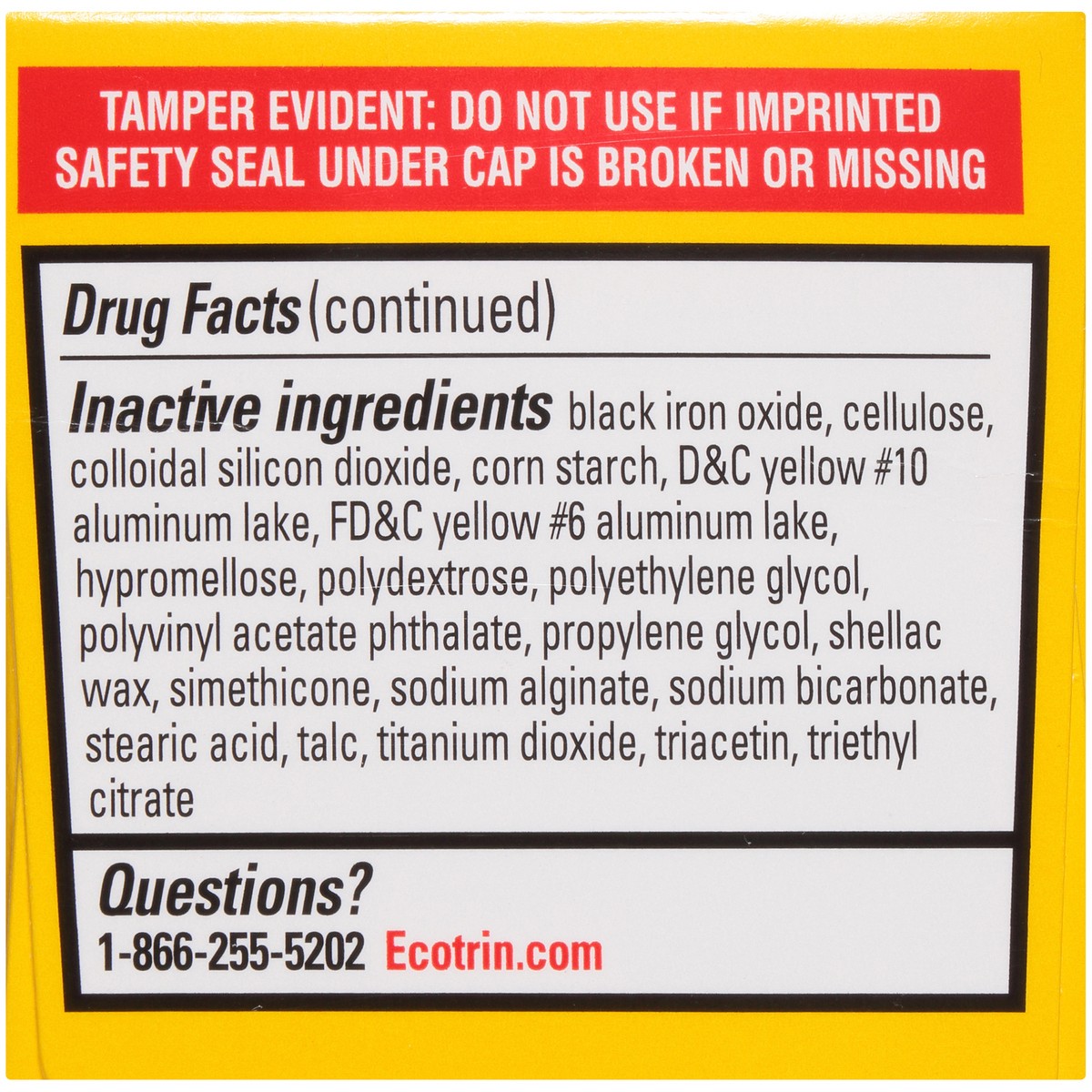 slide 9 of 10, Ecotrin Regular Strength Arthritis Pain Safety Coated Aspirin Tablets, 125 Ct, 125 ct; 325 mg