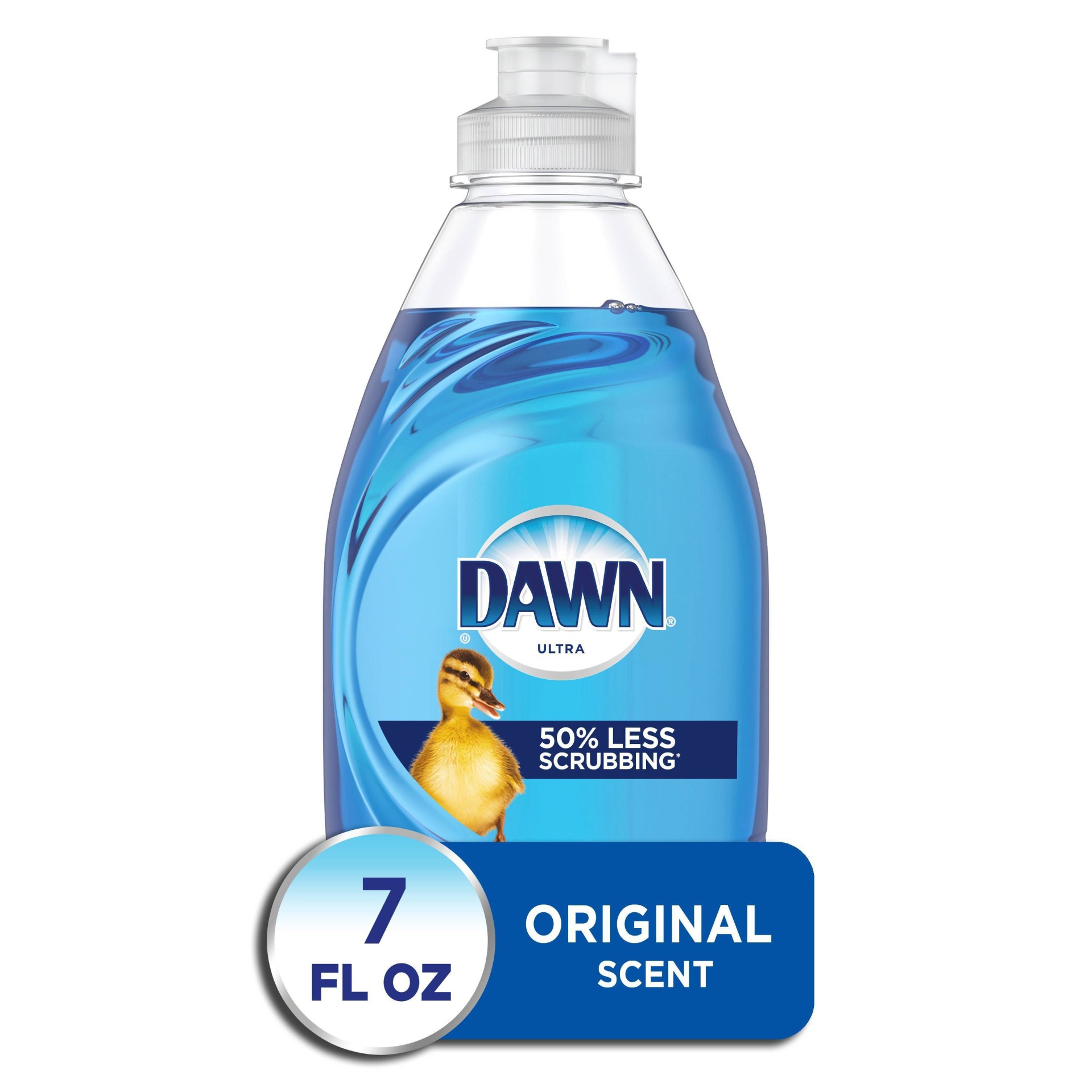 slide 1 of 6, Dawn Ultra Dishwashing Liquid Dish Soap, Original Scent, 7 Fl Oz, 7 oz