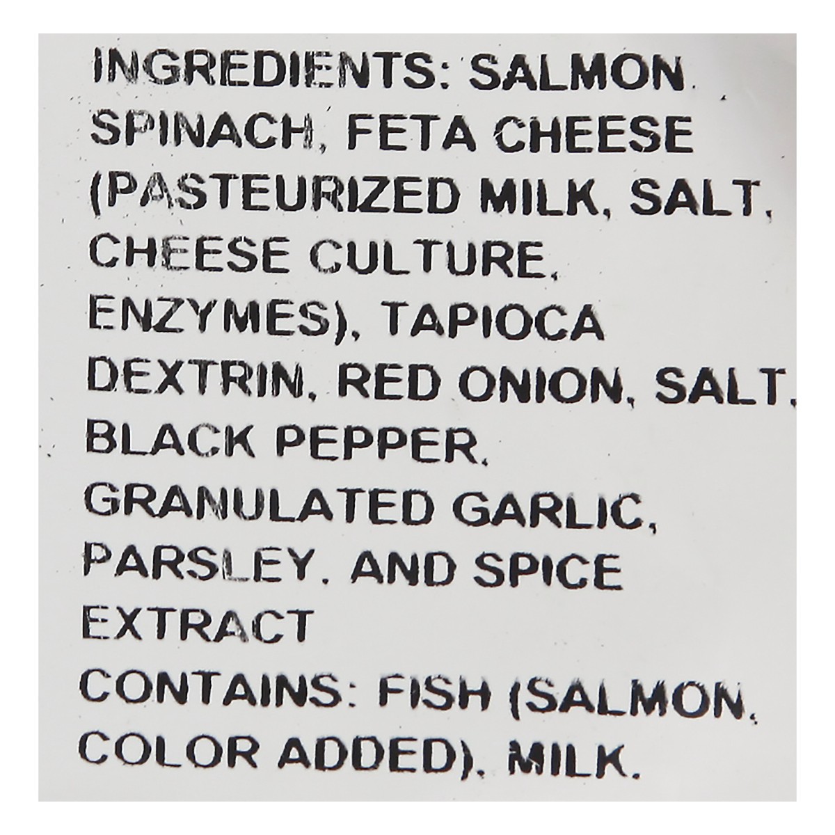 slide 2 of 2, Spinach & Feta Salmon Burger (Frozen), 5 oz