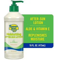 Banana Boat Moisturizing After Sun Lotion with Aloe and Vitamin E, Reef Friendly, 16oz.