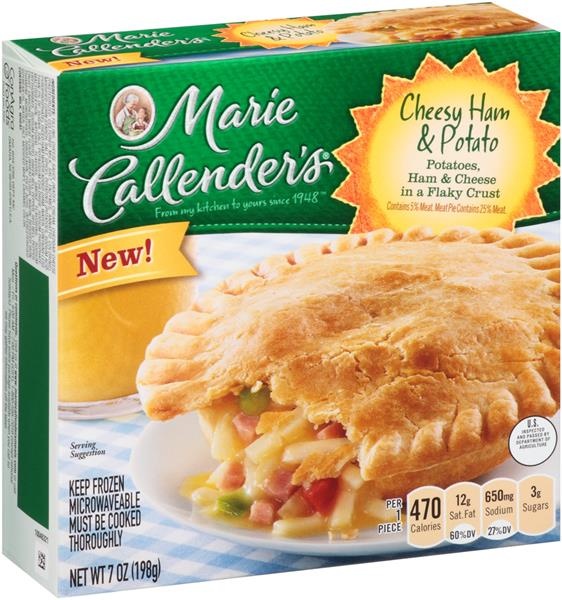 slide 1 of 1, Marie Callender's Cheesy Ham & Potato Pot Pie, 7 oz