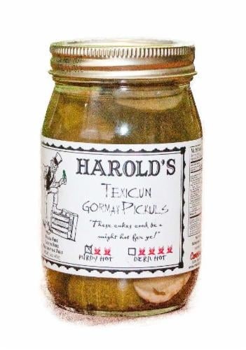 slide 1 of 1, Harold's Purdy Hot Habanero Dill Pickles, 16 oz