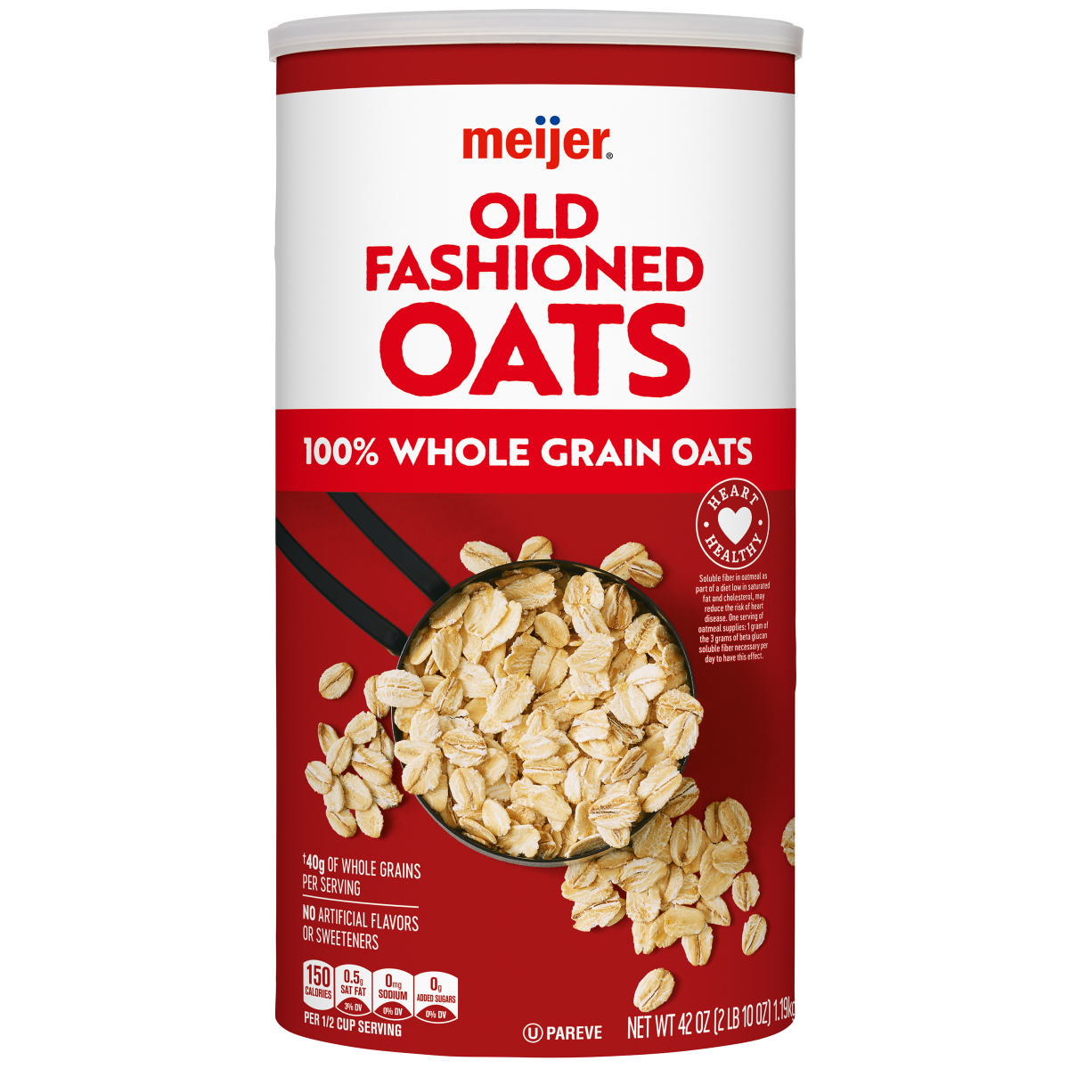 slide 1 of 26, Meijer Old Fashioned Oats, 42 oz