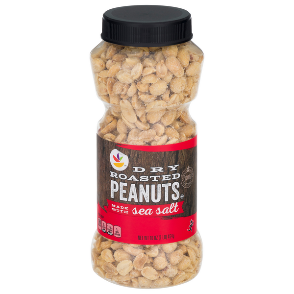 slide 1 of 1, Giant Dry Roasted Peanuts Made with Sea Salt, 16 oz
