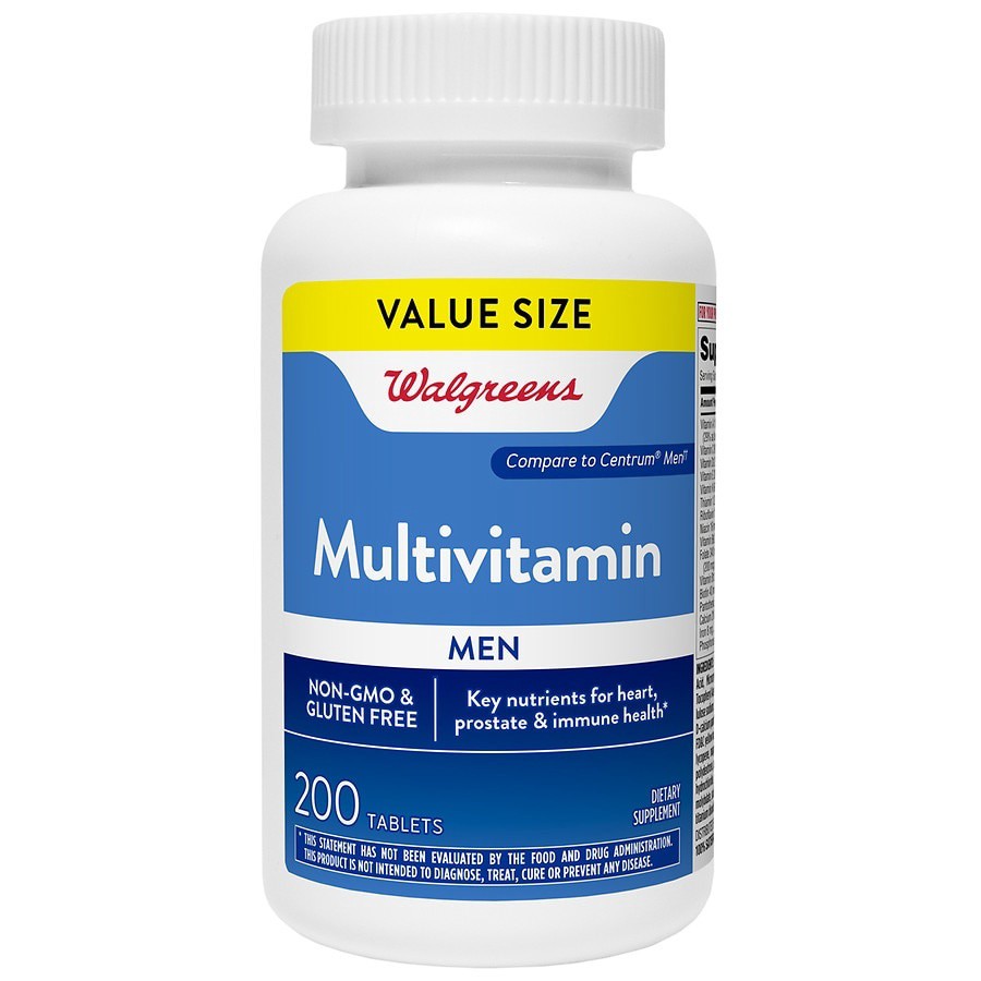 slide 1 of 4, Walgreens Men's Multivitamin Tablets, 200 ct