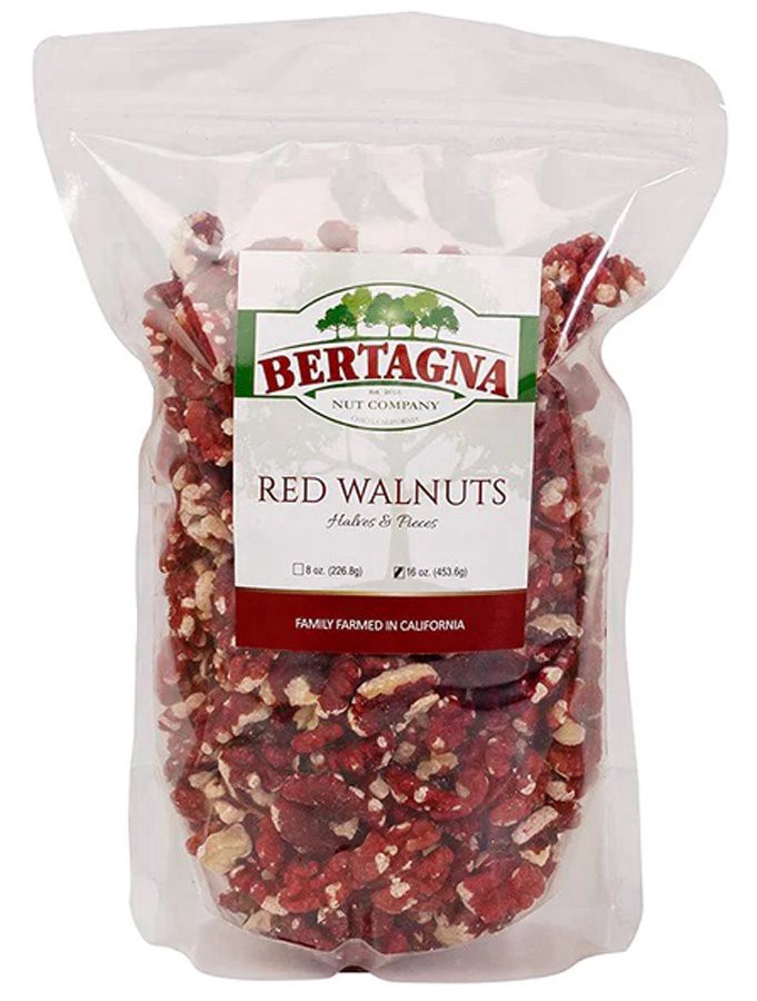 slide 1 of 1, Bertagna Nut Company Red Walnuts, 16 oz