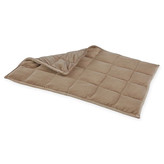 slide 1 of 3, Therapedic Medium/Large WeightedBack/Lap Mat - Taupe, 1 ct