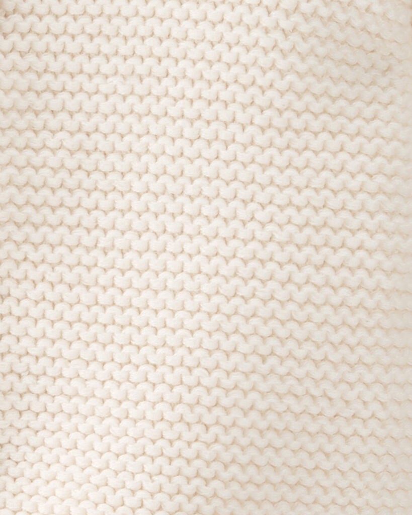 slide 3 of 4, Littleplanet Baby Organic Cotton Signature Stitch Cardigan Sweet Cream 12M, 1 ct