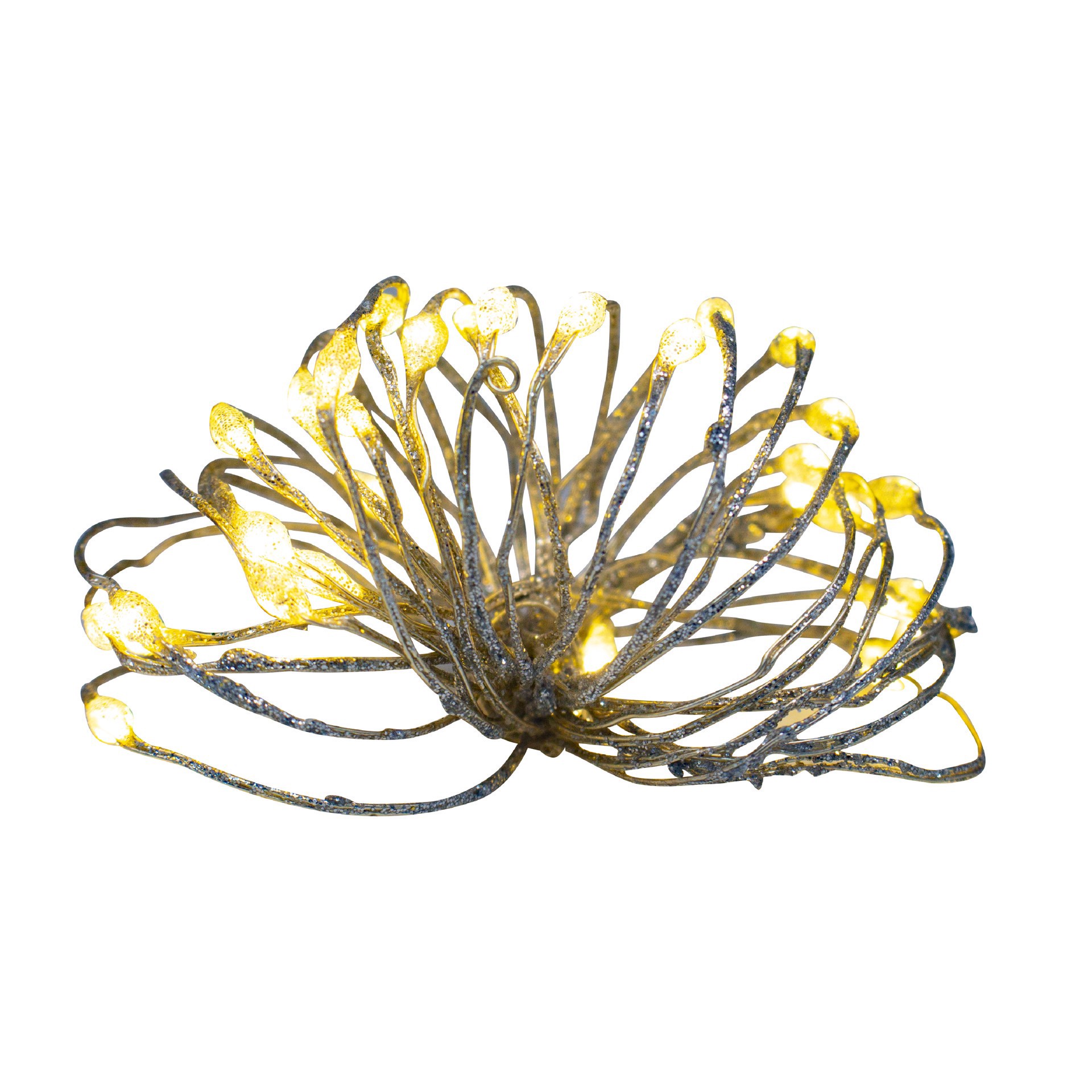 slide 2 of 3, 30ct. Warm White Led Silver Glitter String Lights By Ashland, 30 ct