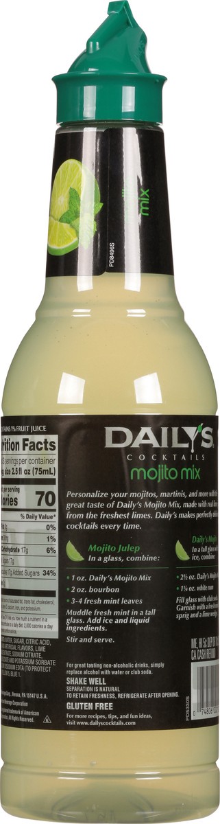 slide 5 of 9, Daily's Mojito Mix Bottle, 1 liter