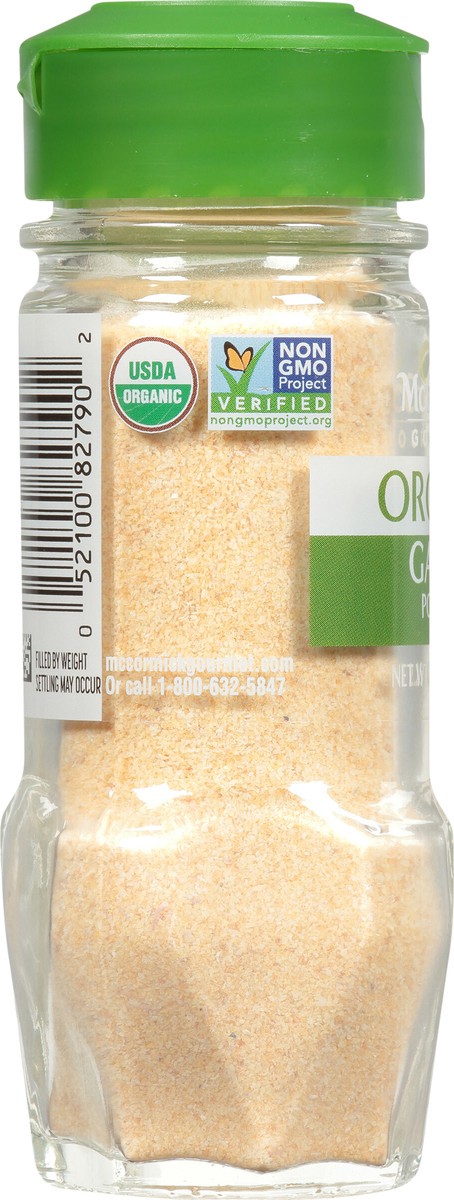 slide 3 of 7, McCormick Gourmet Organic Garlic Powder, 2.25 oz, 2.25 oz