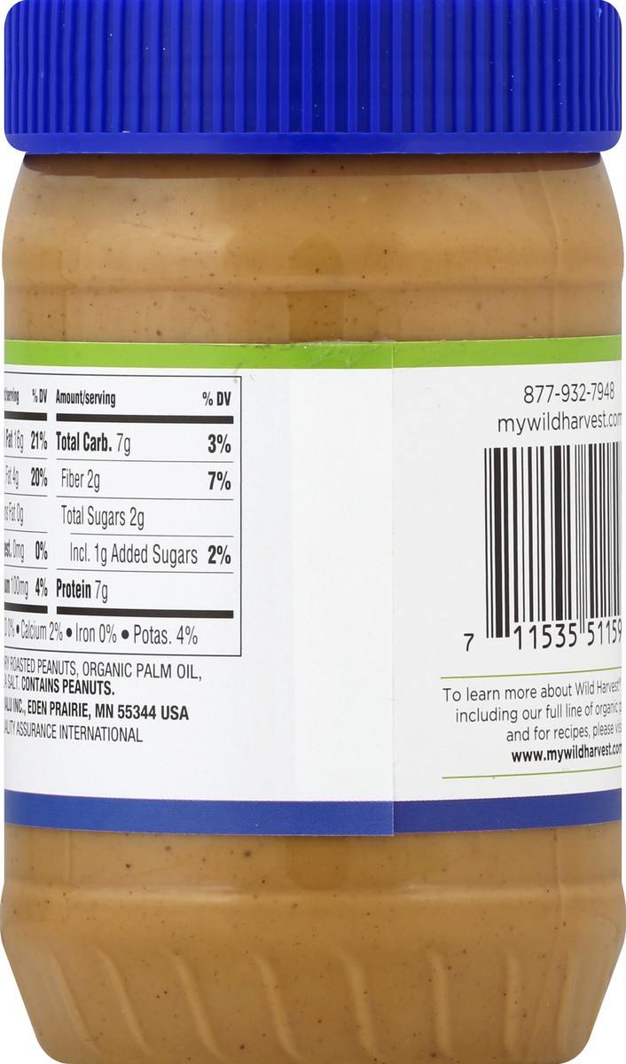 slide 3 of 9, Wild Harvest Organic Peanut Butter Crunchy, 16 oz