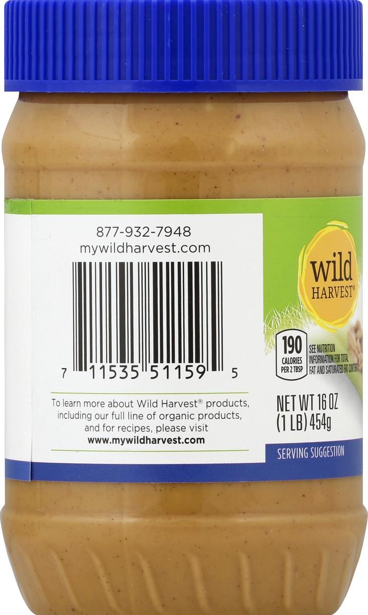 slide 6 of 9, Wild Harvest Organic Peanut Butter Crunchy, 16 oz