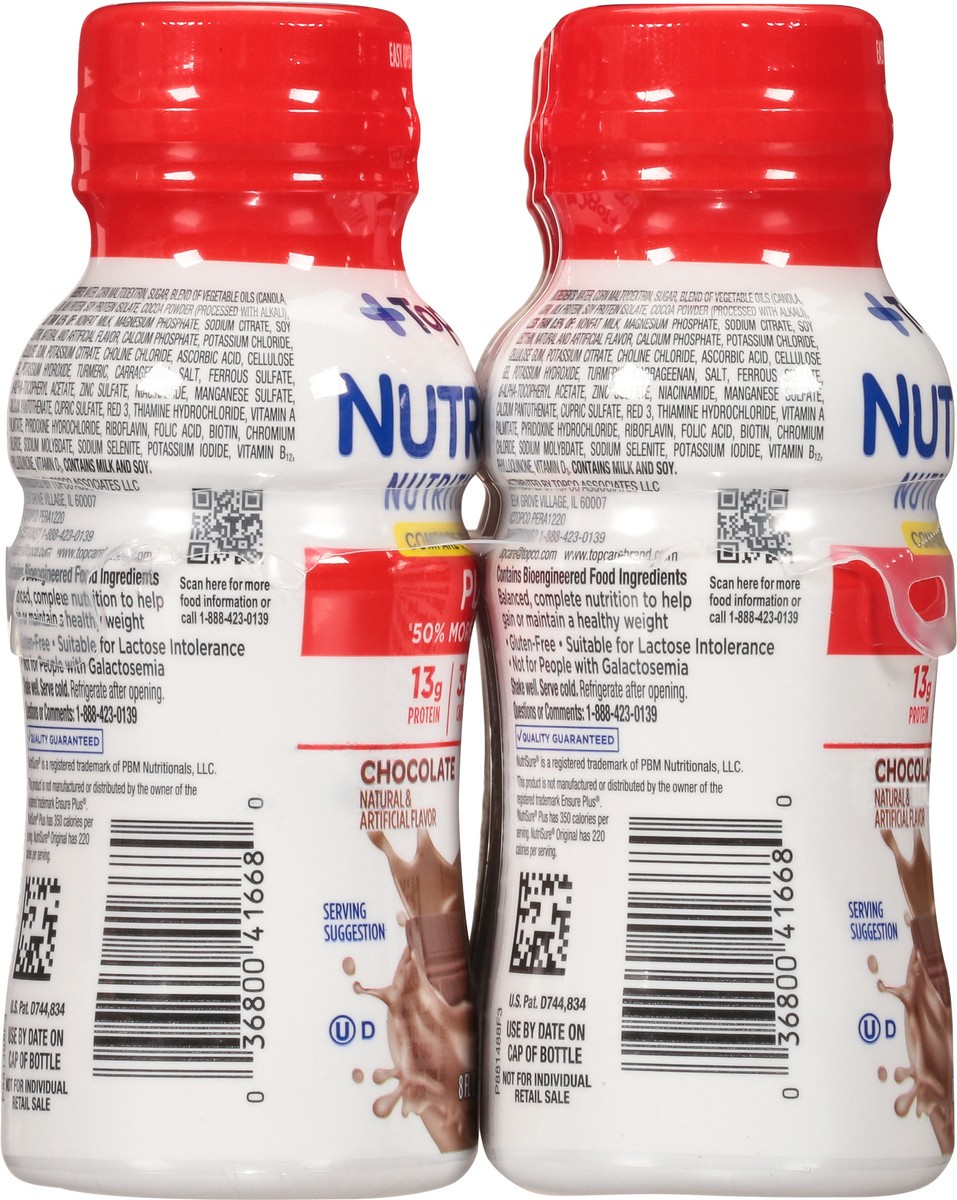 slide 15 of 15, TopCare Health NutriSure Plus Chocolate Nutrition Shake 6 ea, 8 fl oz