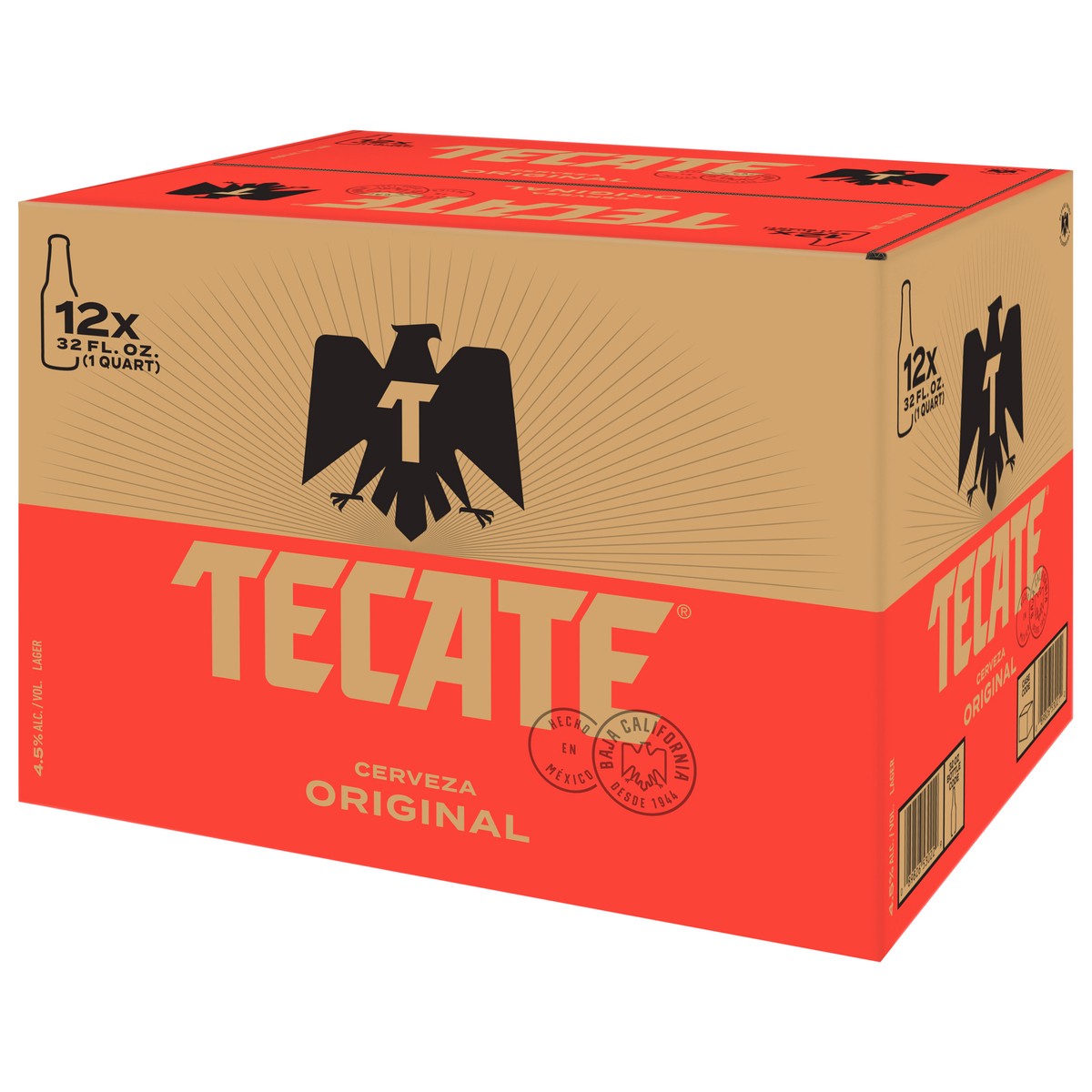 slide 3 of 4, Tecate Original Beer 12 - 32 fl oz Bottles, 32 oz