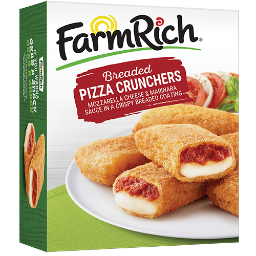 slide 1 of 9, Farm Rich Pizza Crunchers, 18 oz