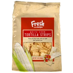 Fresh from Meijer Thick Cut White Corn Tortilla Strips, 13 oz