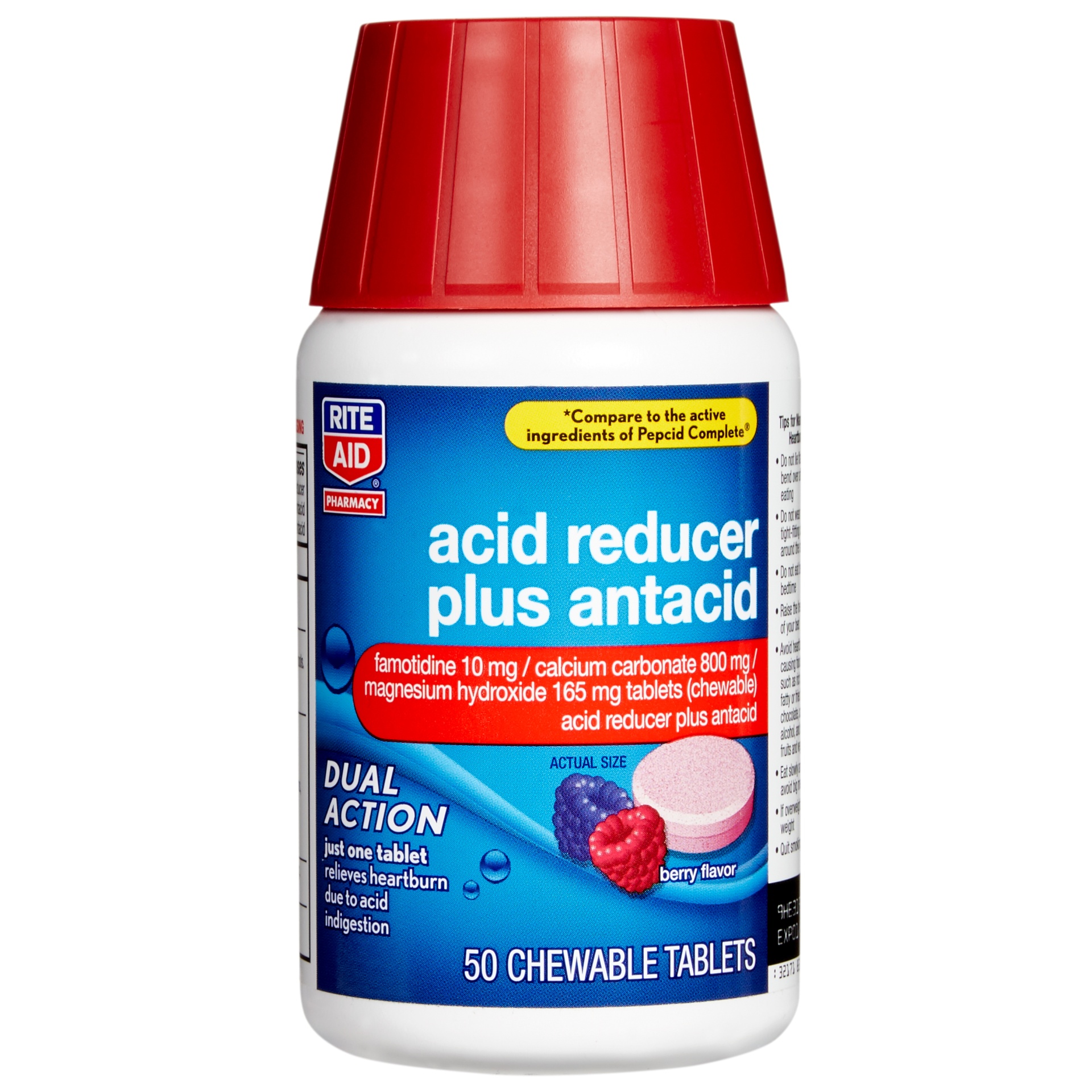 slide 1 of 3, Rite Aid Ra Acid Red+Ant Fam Br, 50 ct