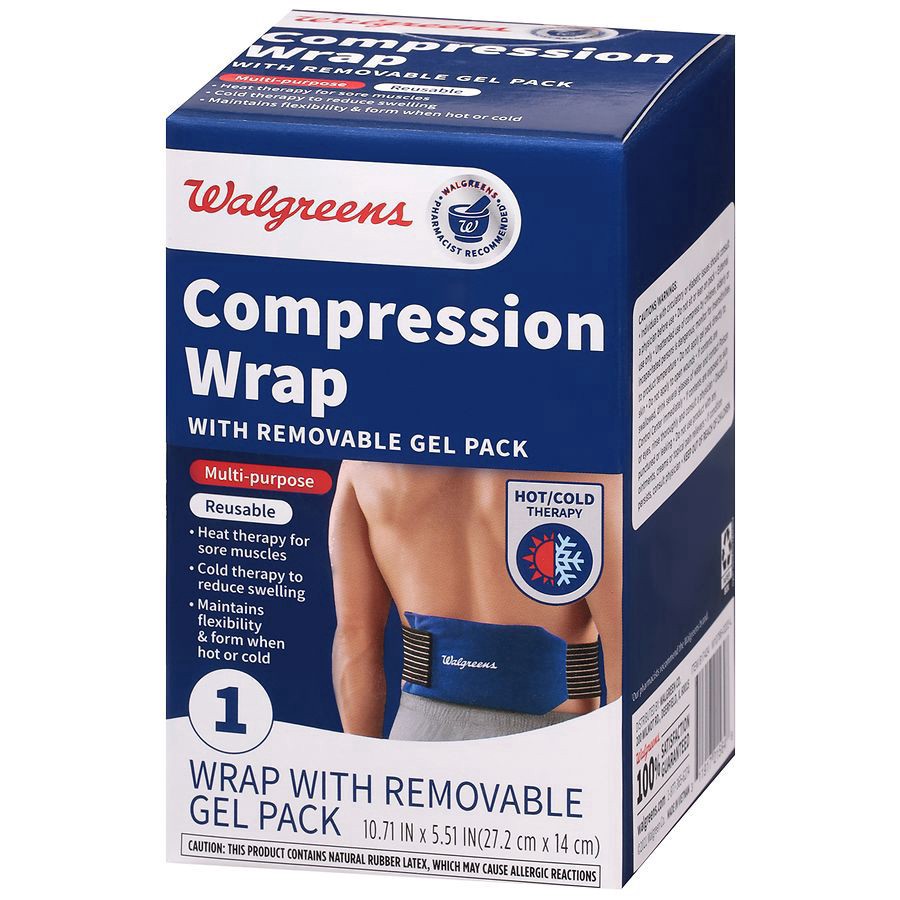 slide 3 of 3, Walgreens Reusable Hot and Cold Compression Wrap, 1 ct