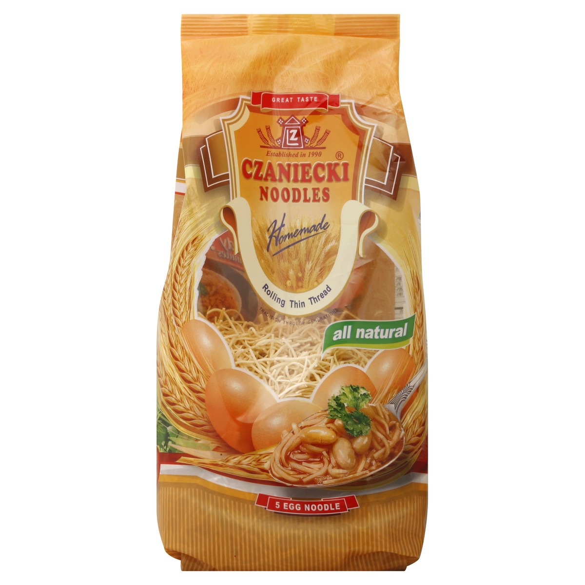 slide 4 of 5, Czaniecki Homemade Rolling Thin Thread Egg Ndl, 17.6 oz