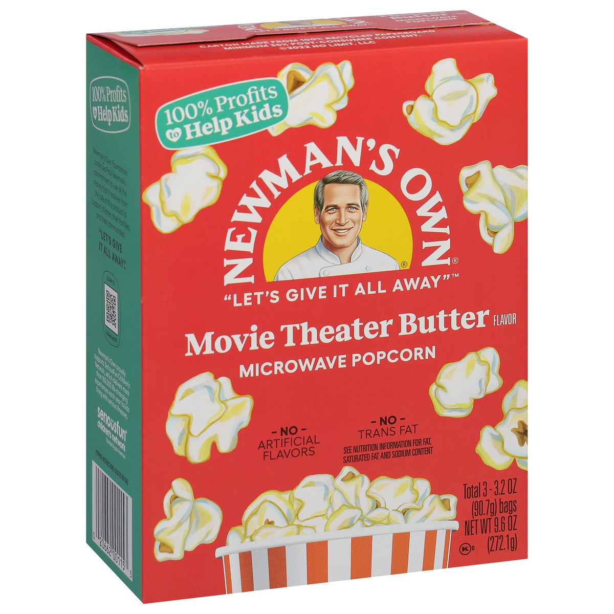 slide 5 of 9, Newman's Own Movie Theater Butter Popcorn, 3 ct; 3.2 oz