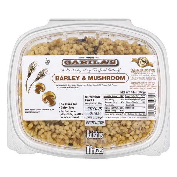 slide 1 of 1, Gabila's Souffle - Egg Barley Mushroom, 14 oz