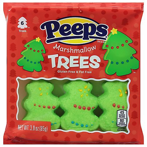 slide 1 of 1, Peeps Marshmallow Trees 6 Count - 3 Oz., 3 oz
