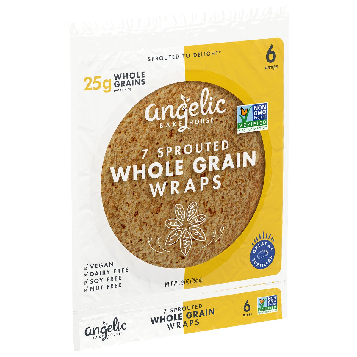 slide 4 of 9, Angelic Bakehouse 7-Grain Wraps, 1 ct