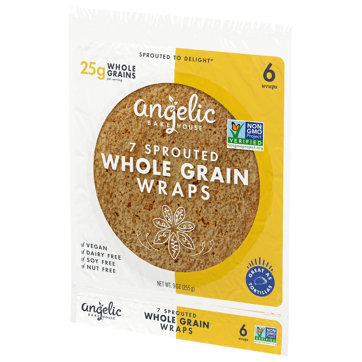 slide 3 of 9, Angelic Bakehouse 7-Grain Wraps, 1 ct