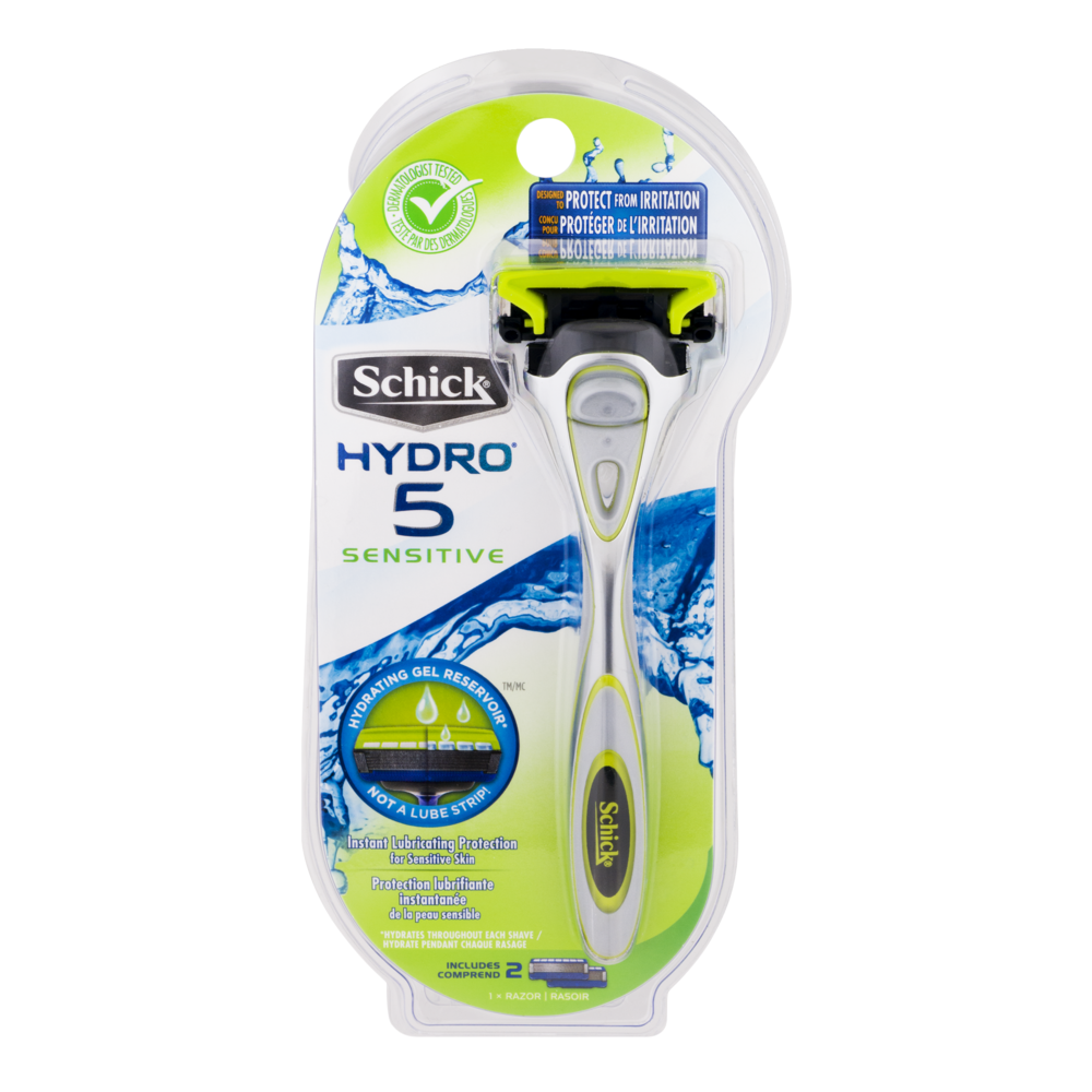 slide 1 of 1, Schick Hydro5 Senstiv Razor, 2 ct