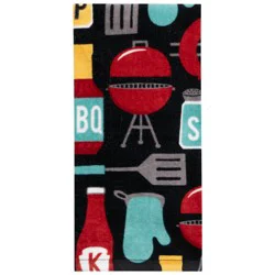 Meijer Corporate Seasonal Mcs Summer Cookout Toss Fiber Reactive Kitchen Towel, 16 In X 25 In