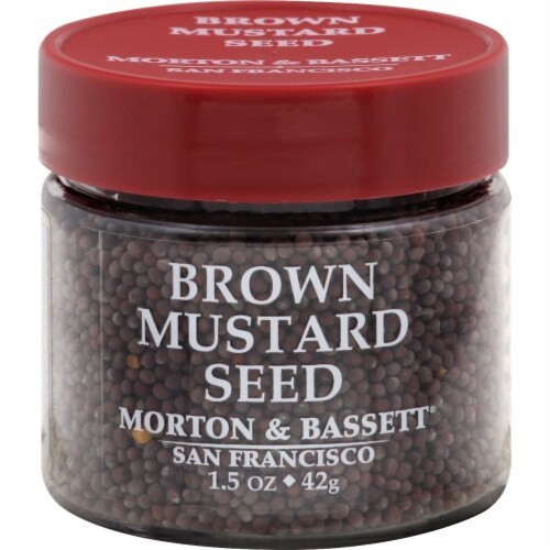 slide 1 of 1, Morton & Bassett Brown Mustard Seed 1.5 oz, 1.5 oz