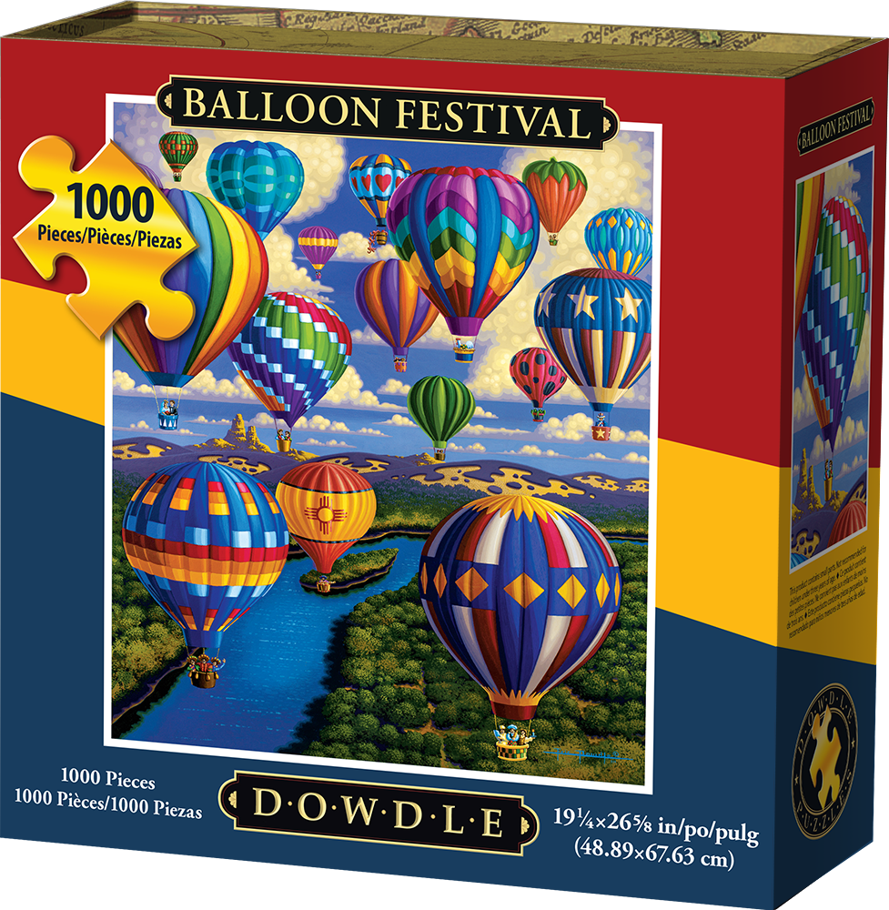 slide 1 of 1, Dowdle Balloon Festival Jigsaw Puzzle, 1000 ct